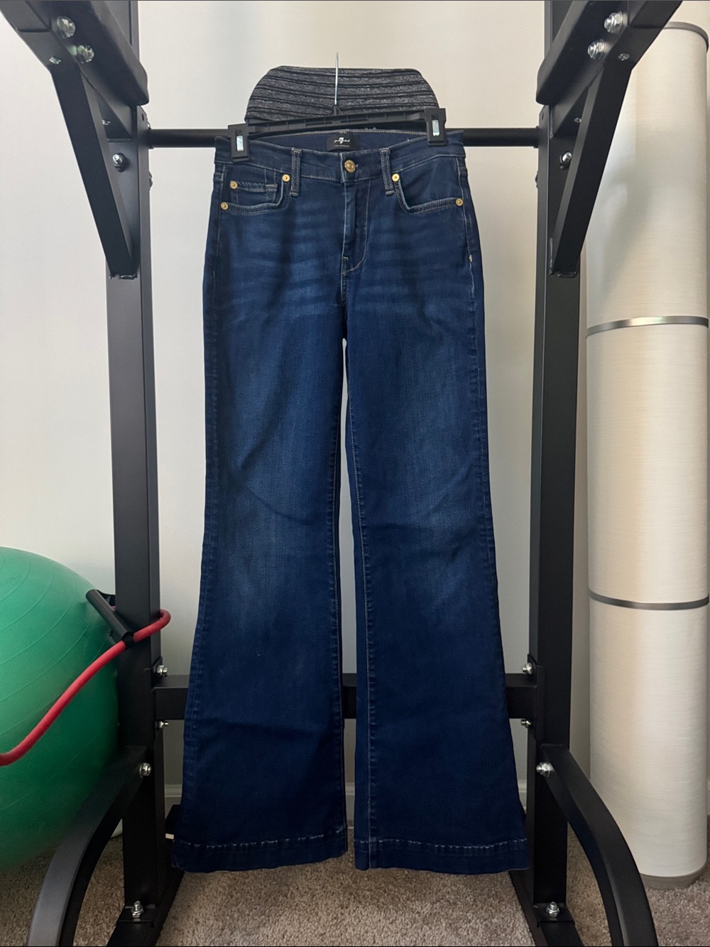 7 for all Mankind Dojo Tailorless Slim Illusion Indigo, Size 26